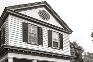 Upper level of porch enclosed in 1784
